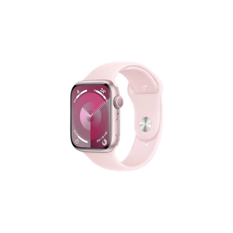 Apple Watch Serie 9 45mm Aluminium Pink Sport Band Light Pink M/L MR9H3QL/A