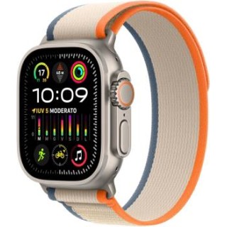 Apple Watch Ultra2 Cell 49mm Titanium Trail Loop Orange/Beige M/L ITA MRF23TY/A