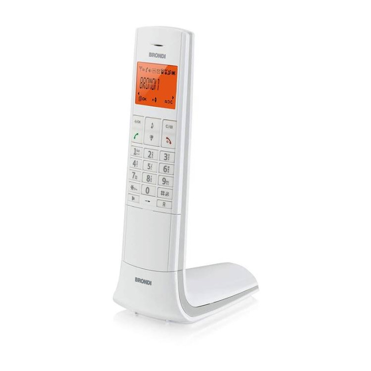 Telefono Cordless Brondi Lemure Bianco