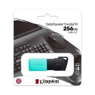 Kingston Pendrive USB-A 3.2 256GB DTXM/256GB Nero/Azzurro