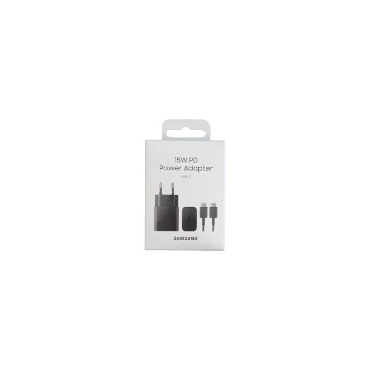 Samsung Caricatore 15W EP-T1510X PD USB-C + Cavo 1m USB-C Black