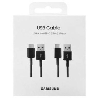 Samsung Cavo USB-A to USB-C EP-DG930MB 1.5m 2-Pack Black
