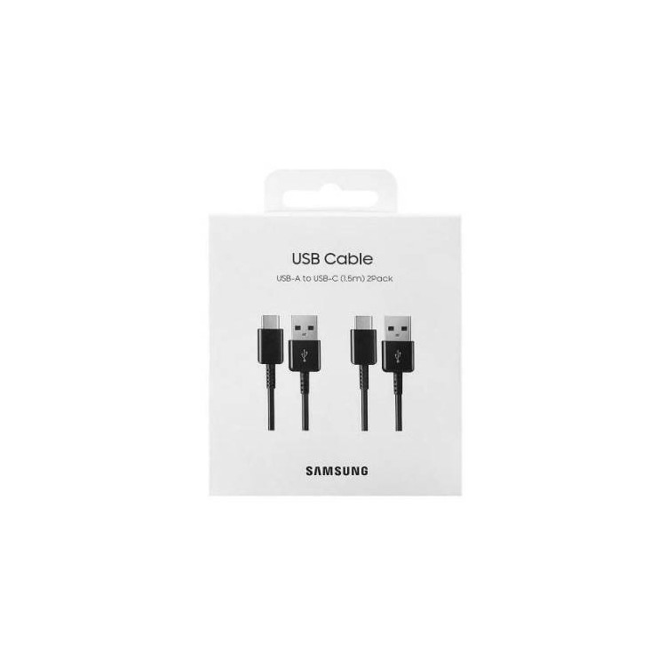 Samsung Cavo USB-A to USB-C EP-DG930MB 1.5m 2-Pack Black