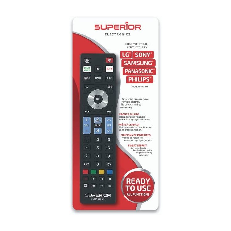 Superior Telecomando Universale Samsung LG Panasonic Sony Philips R5