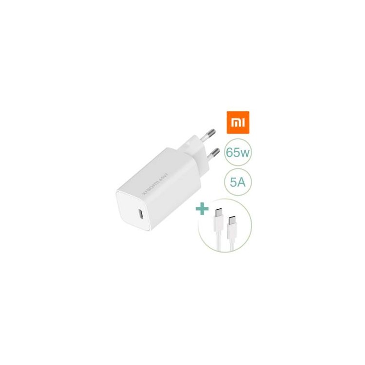 Xiaomi Mi Charge Type-C Fast Charge 65W GaN Tech + Cavo 1m USB-C