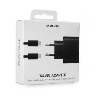 Samsung Caricatore 45W EP-T4510 FC2 USB-C +Cavo 1m USB-C Black