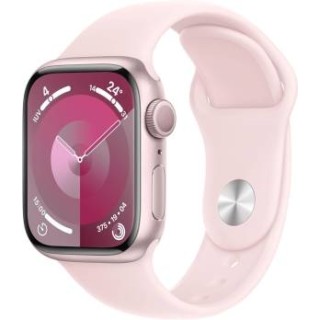 Apple Watch Serie 9 41mm Aluminium Pink Sport Band Light Pink S/M MR933QL/A