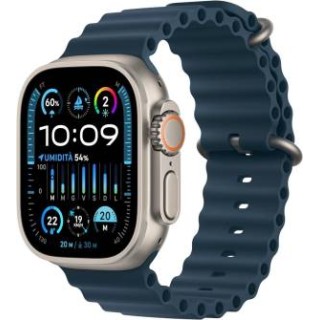 Apple Watch Ultra2 Cell 49mm Titanium Ocean Band Blue ITA MREG3TY/A