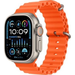Apple Watch Ultra2 Cell 49mm Titanium Ocean Band Orange ITA MREH3TY/A