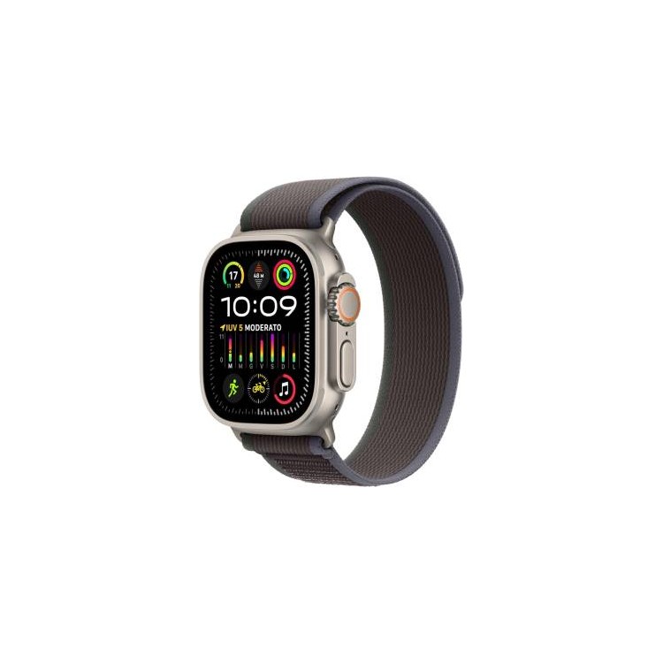Apple Watch Ultra2 Cell 49mm Titanium Trail Loop Blue/Black M/L ITA MRF63TY/A