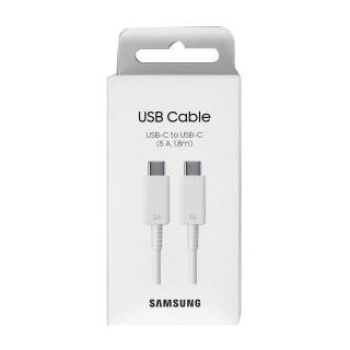 Samsung Cavo USB-C to USB-C EP-DX510JW 1.8m 5A White