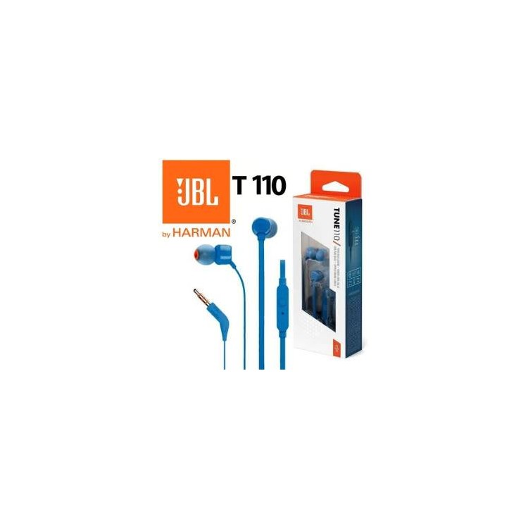 JBL Auricolari in-ear Tune 110 T110 Jack 3.5mm Blue