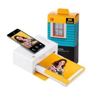Kodak Dock Plus Pd460 Stampante Fotografica BT +80 Fogli Yellow
