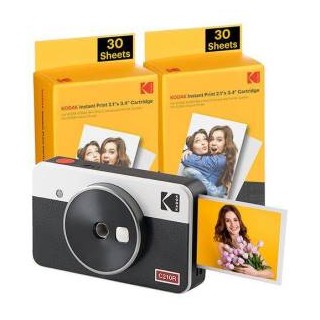 Kodak Mini Shot 2 Retro C210R Fotocamera Istantanea +60 Fogli White