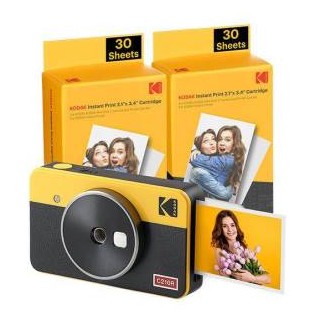 Kodak Mini Shot 2 Retro C210R Fotocamera Istantanea +60 Fogli Yellow