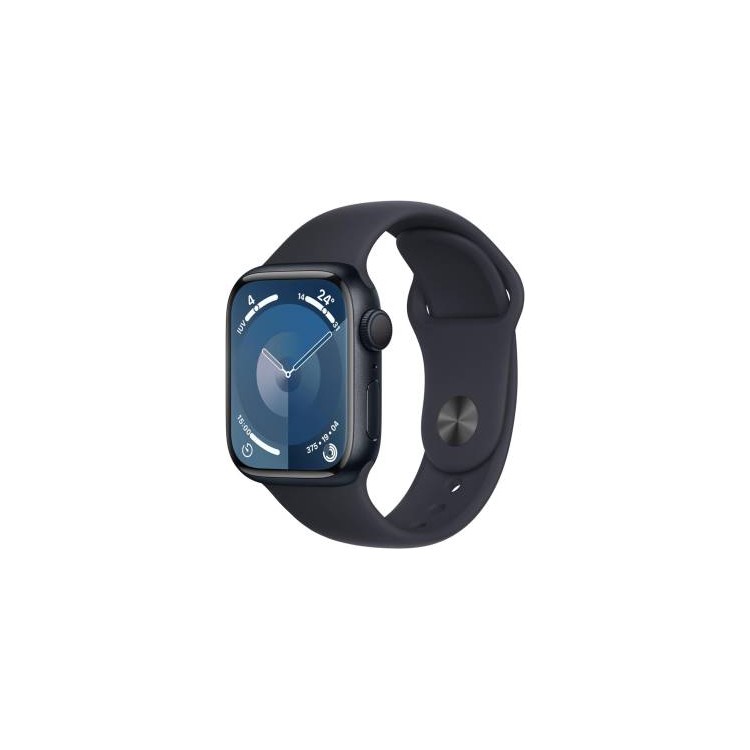 Apple Watch Serie9 41mm Aluminium Case MidNight Sport Band MidNight M/L EU MR8X3QC/A