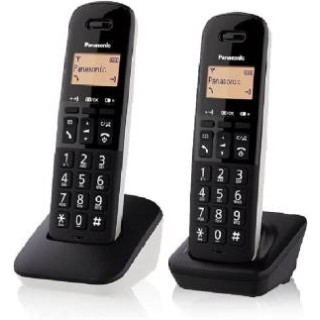 Telefono Cordless Doppio Panasonic KX-TGB612JTW Bianco/Nero