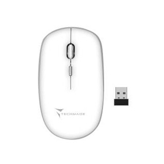 Techmade Mouse Wireless 1600 DPI Bianco