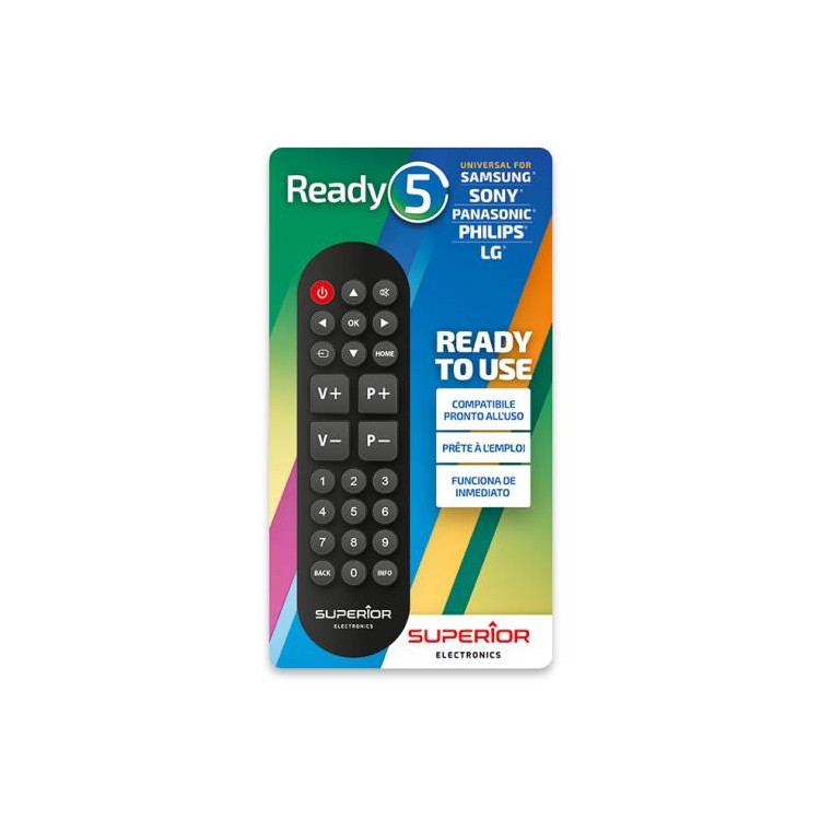Superior Telecomando Ready 5 Universale (Samsung,LG,Panasonic,Sony)