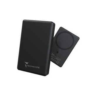 Techmade Powerbank 10000mAhSlim PD22.5W Wireless Magnetico Black