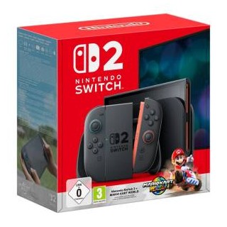 Switch 2 Console Black + Mario Kart World