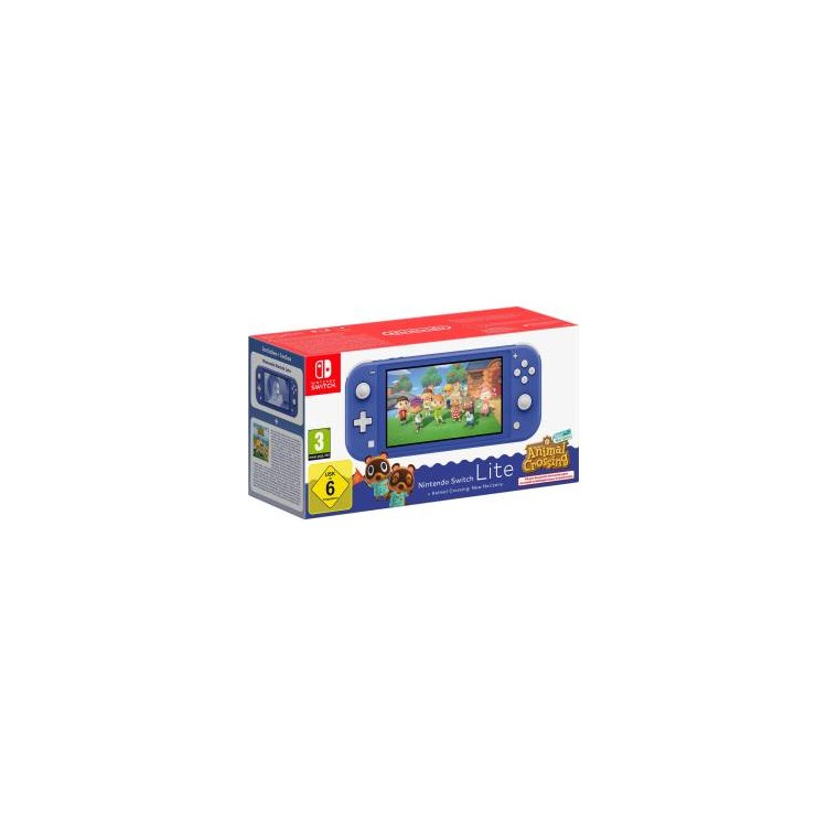 Switch lite Console Animal Crossing Blue