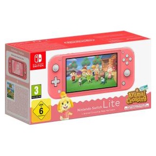 Switch lite Console Animal Crossing Coral