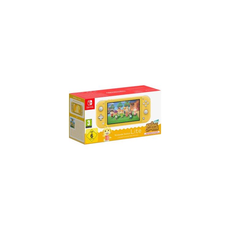 Switch lite Console Animal Crossing Yellow