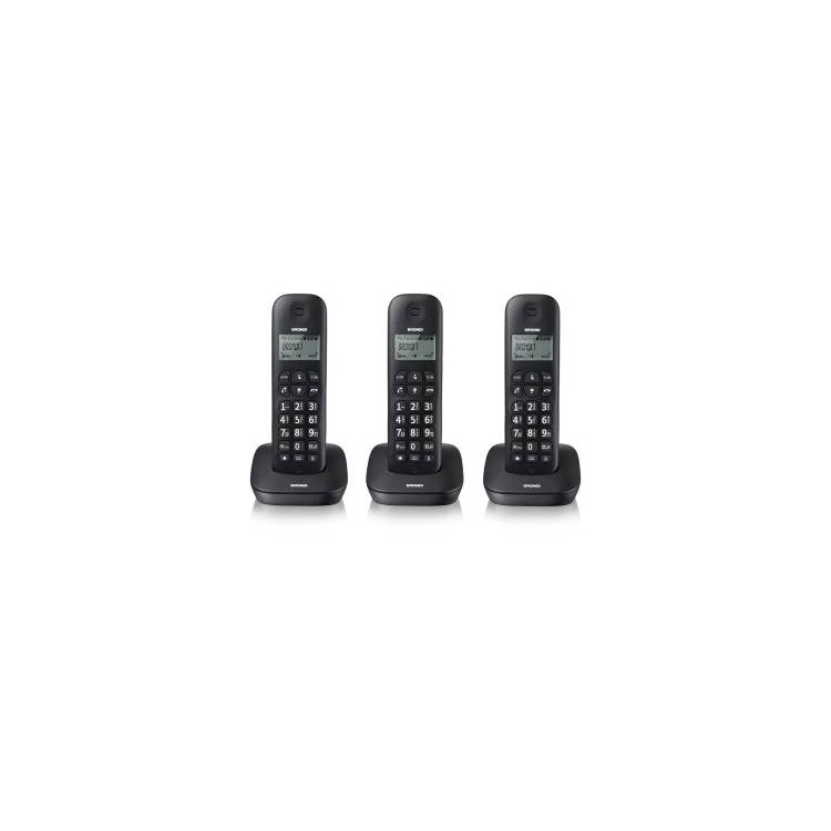 Telefono Cordless Brondi Gala Trio Nero