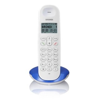 Telefono Cordless Brondi Lotus Bianco/Blu