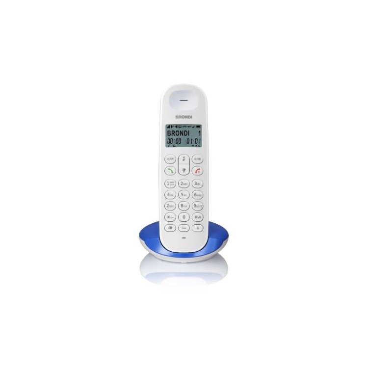 Telefono Cordless Brondi Lotus Bianco/Blu