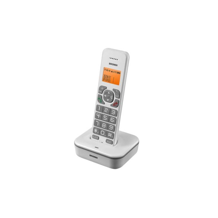 Telefono Cordless Brondi Bravo Star Bianco/Grigio