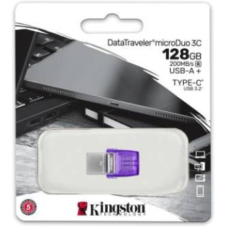 Kingston Pendrive MicroDuo USB-A/USB-C 3.2 128GB DTDUO3CG3/128GB