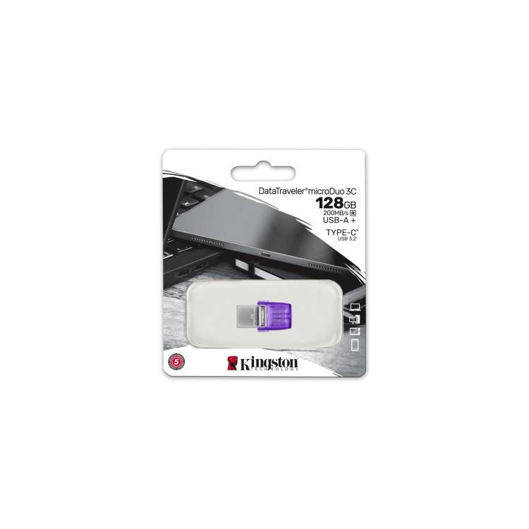 Kingston Pendrive MicroDuo USB-A/USB-C 3.2 128GB DTDUO3CG3/128GB