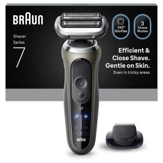 Braun Rasoio Elettrico Serie 7 Wet&Dry 3 Lame 72-C1200S Gold