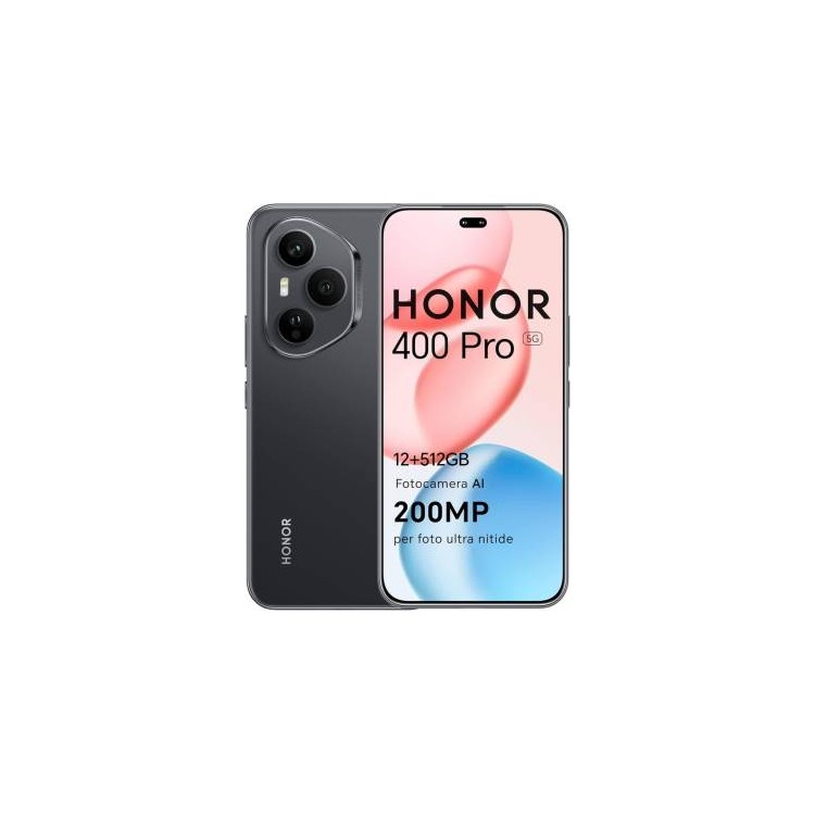 Honor 400 Pro 12+512GB 6.7"5G Midnight Black DS ITA