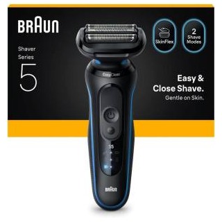 Braun Rasoio Elettrico Serie 5 Wet&Dry 3 Lame 52-B1000S Blu