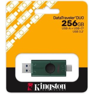 Kingston Pendrive USB-A+USB-C 3.2 256GB DTDEG2/256GB Nero/Verde