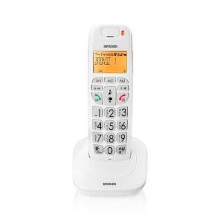 Telefono Cordless Brondi Bravo Bright Bianco