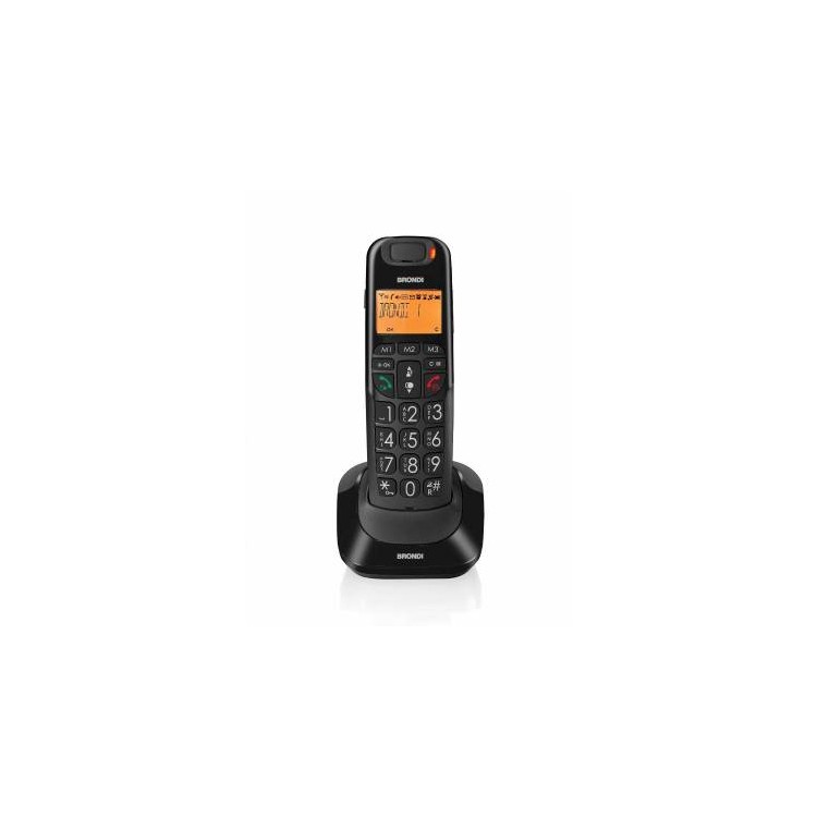 Telefono Cordless Brondi Bravo Bright Nero