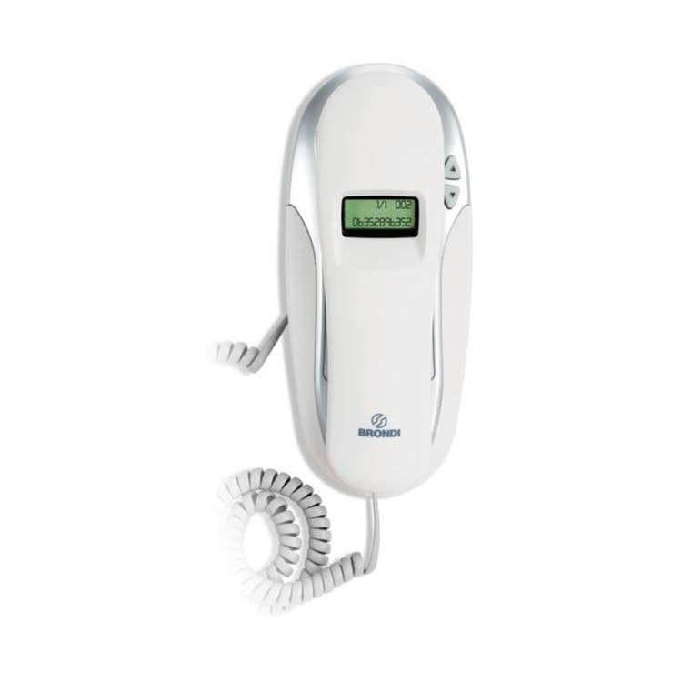 Telefono Brondi Kenoby CID Bianco/Grigio