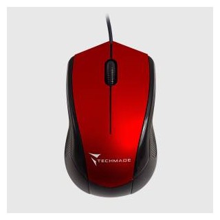 Techmade Mouse Ottico Usb Con Filo TM-XJ15 Red