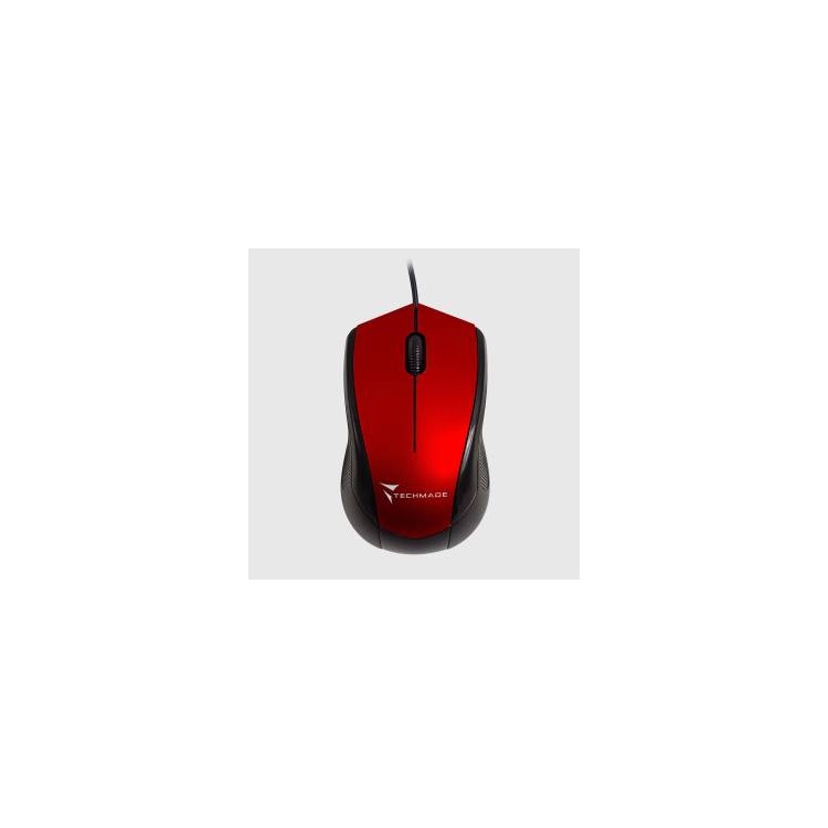 Techmade Mouse Ottico Usb Con Filo TM-XJ15 Red
