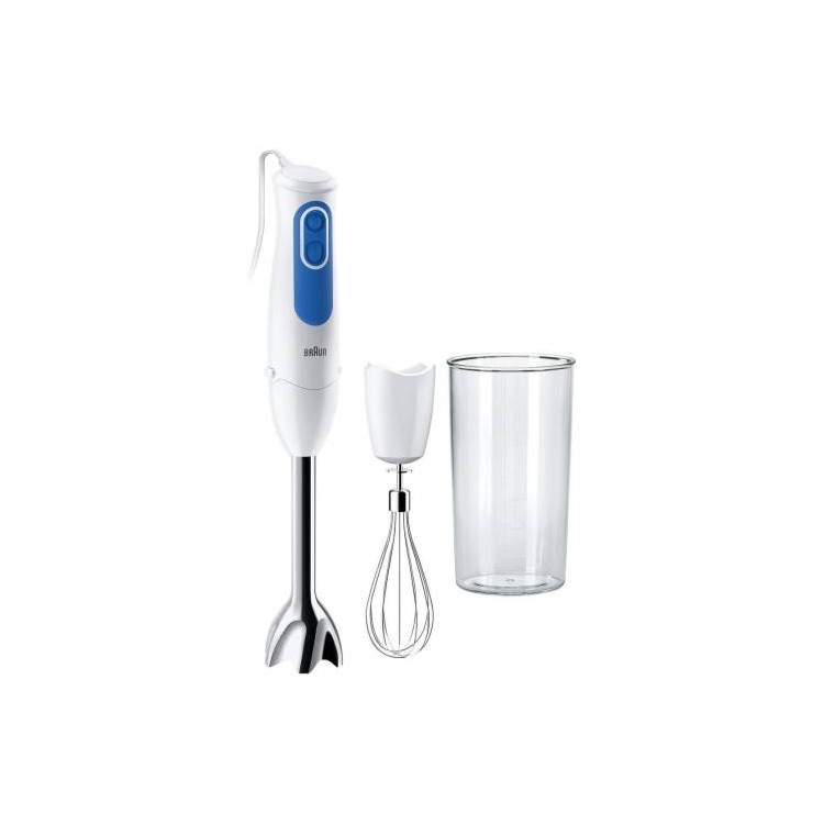 Braun Frullatore ad Immersione MQ3005WH 2 Velocit? 700W Bianco/Blu