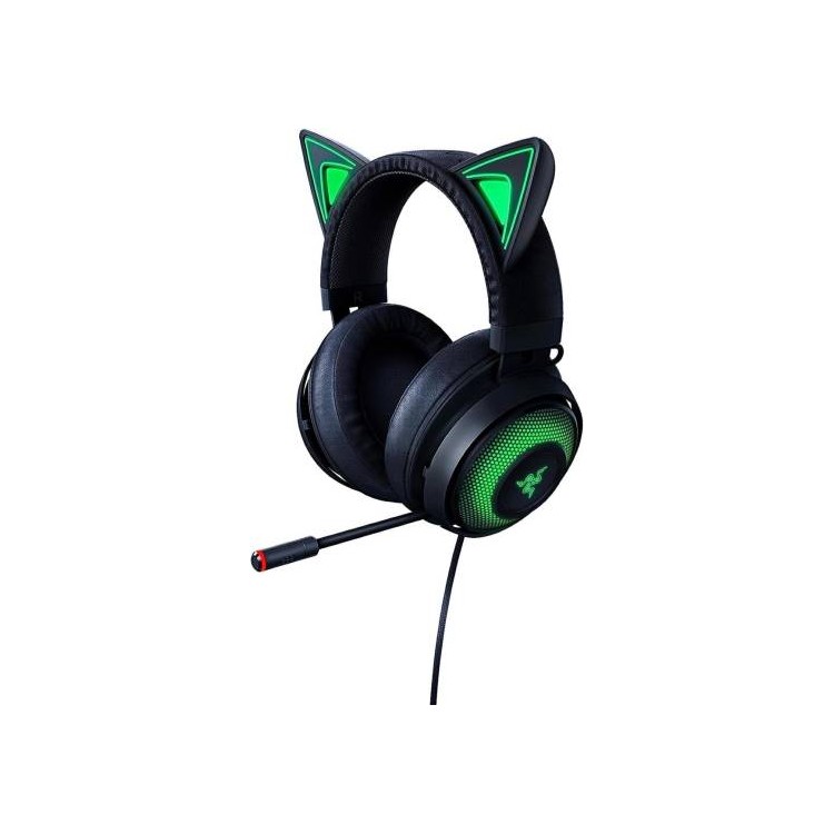 Razer Cuffie Gaming Kraken Kitty USB + Mic Black