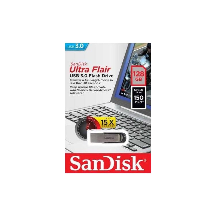 SanDisk Pendrive 128GB USB-A 3.0 UltraFlair Metallic
