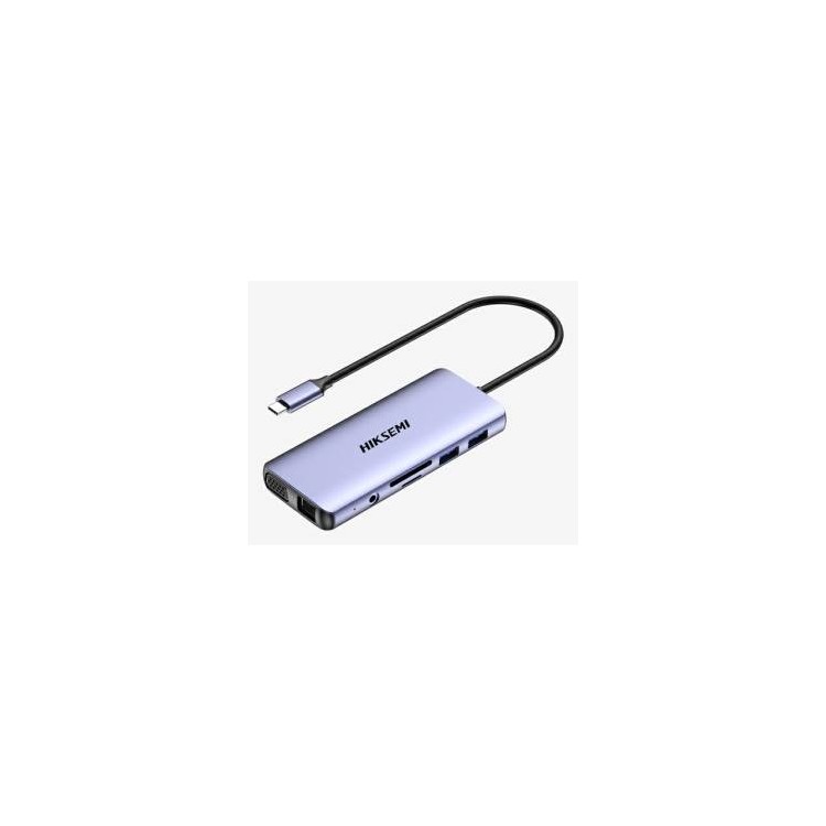 Hiksemi Hub HS-HUB-DS11 11 in 1 Hdmi 4k VGA SD Micro SD Fast Charge