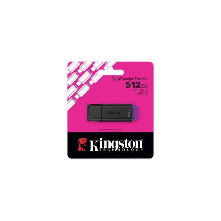 Kingston Pendrive USB-A 3.2512GB DTXG2/512GB Nero/Viola