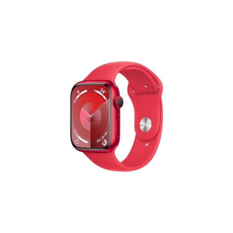 Apple Watch Serie?9 Cell 45mm Aluminium (PRODUCT)Red Sport Band (PRODUCT)Red M/L MRYG3QL/A