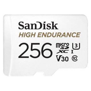 SanDisk HIGH Endurance MicroSDXC-I 256GB C10 UHS U3 100MB/s + Ad.SD